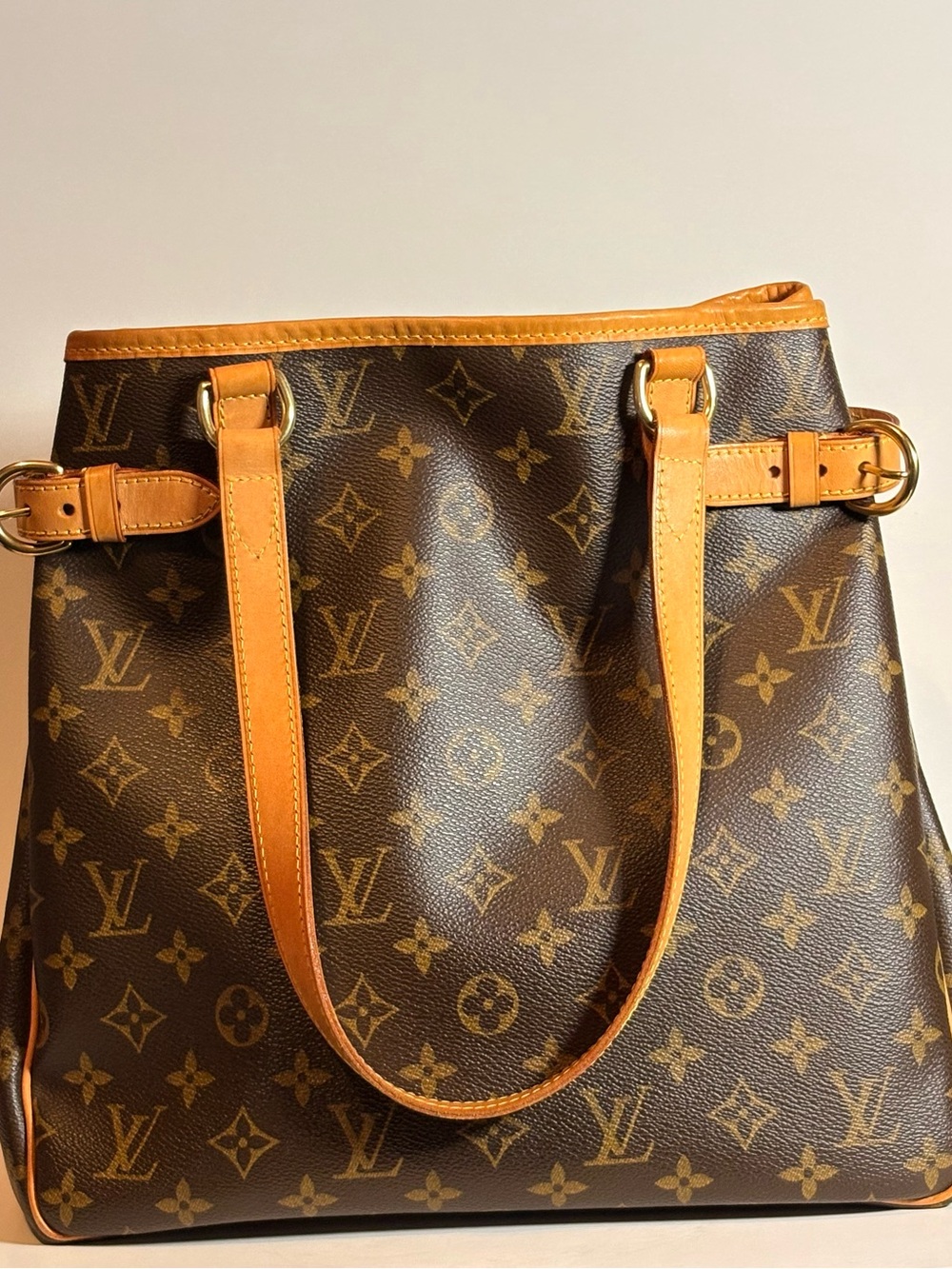Louis Vuitton Monogram Canvas Tote in Brown with Vachetta Trim